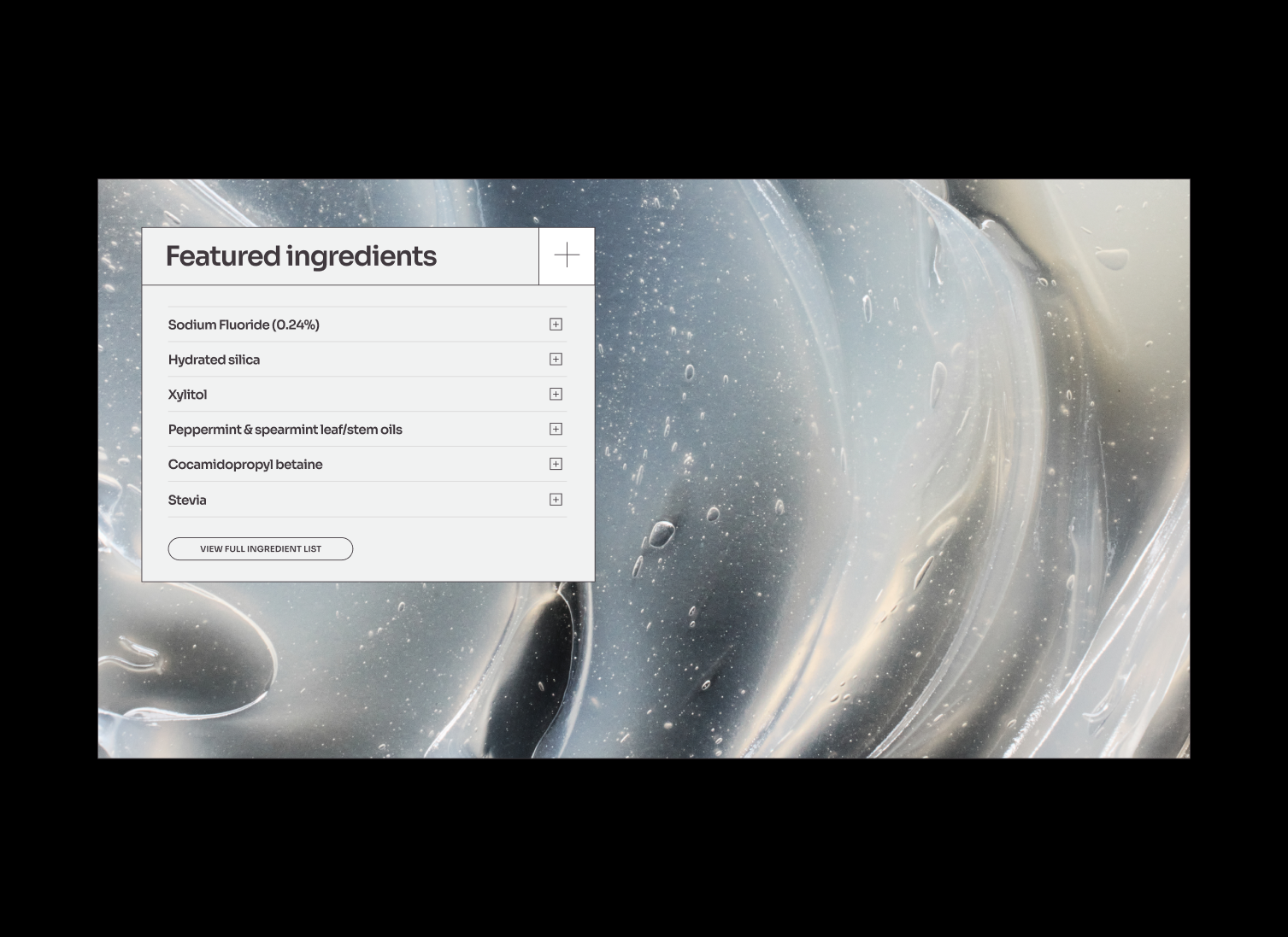 ToothScience homepage redesign concept